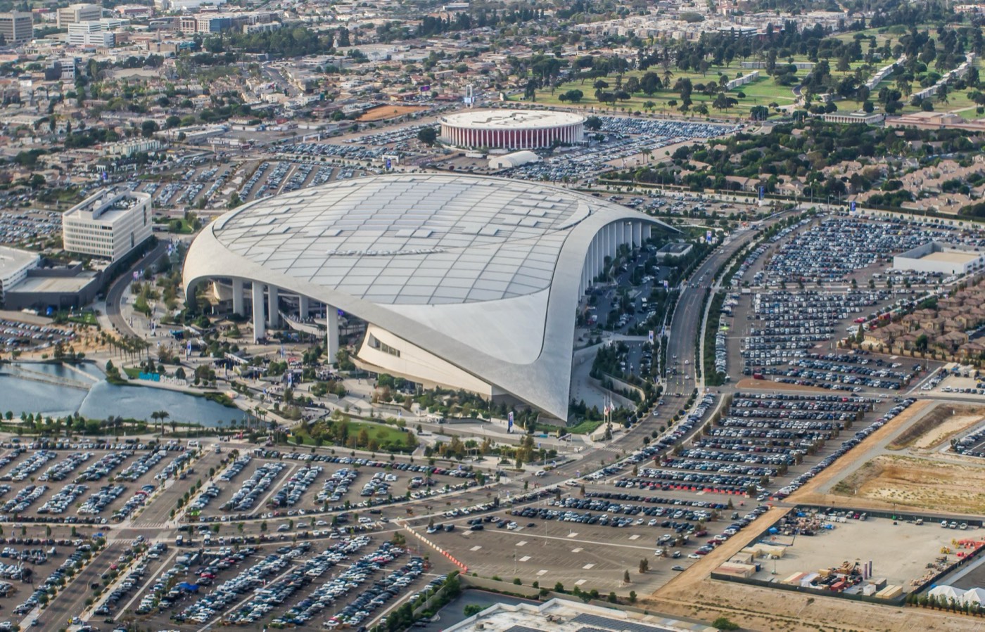 SoFi Stadium and Hollywood Park